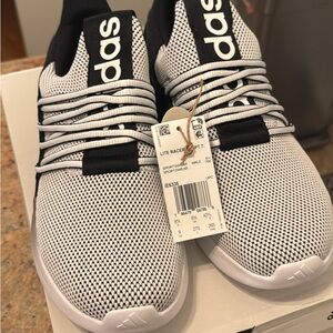 Adidas Men's Lite Racer Adapt 3.0 Black White Athletic Shoes